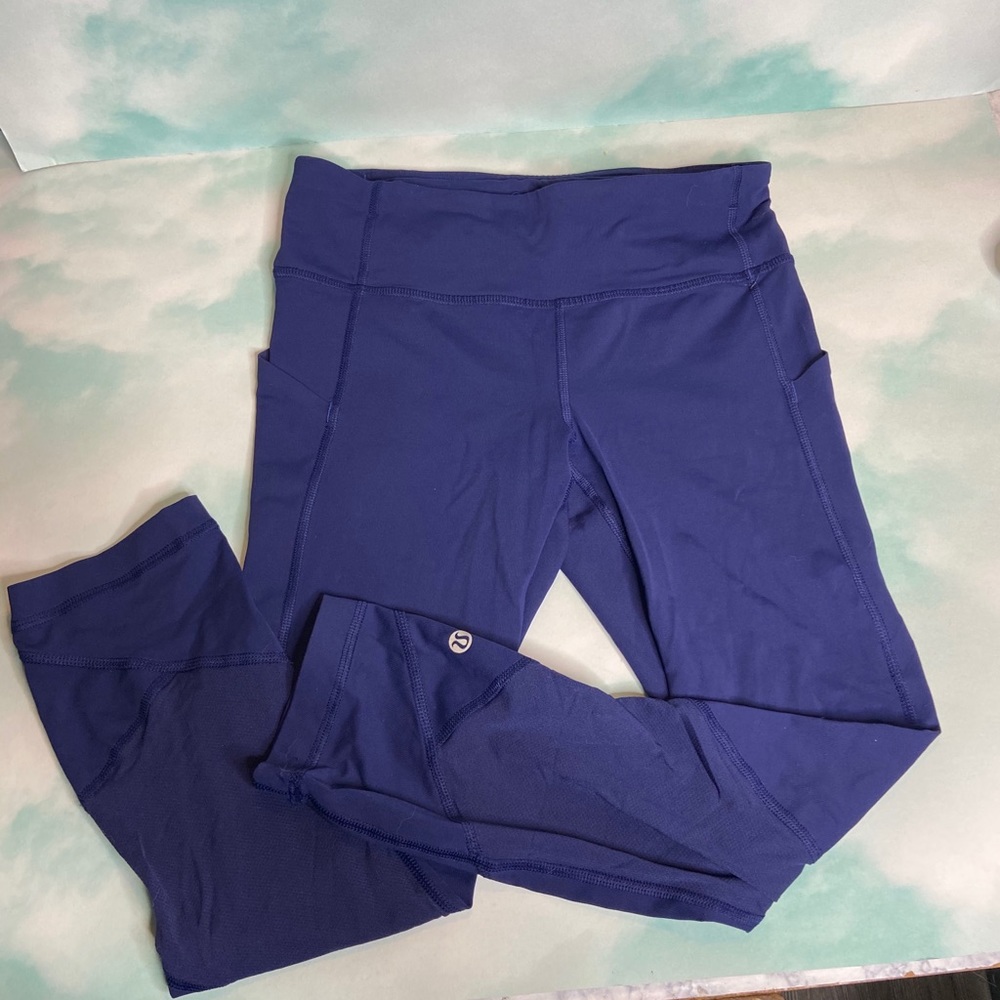 Lululemon navy blue speed up leggings